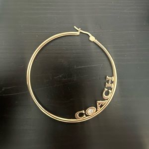 Coach Earrings with Swarovski Crystals